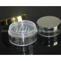Claro rodada plástico cosméticos empacotar jarro de peneira (PPC-LPJ-013)